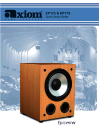 Um das Dokument anzuzeigen Axiom-audio EP175 Bedienungsanleitung