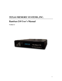 Um das Dokument anzuzeigen Texas-memory-systems RamSam-210 Bedienungsanleitung