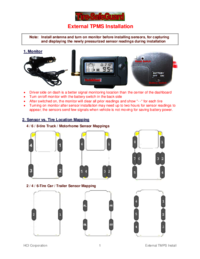 Um das Dokument anzuzeigen Tire-safeguard External TPMS Bedienungsanleitung