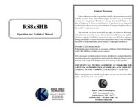 Um das Dokument anzuzeigen Knox-video RS8x8HB Bedienungsanleitung