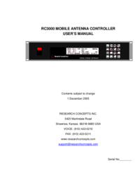 Um das Dokument anzuzeigen Research-concepts RC3000 Bedienungsanleitung